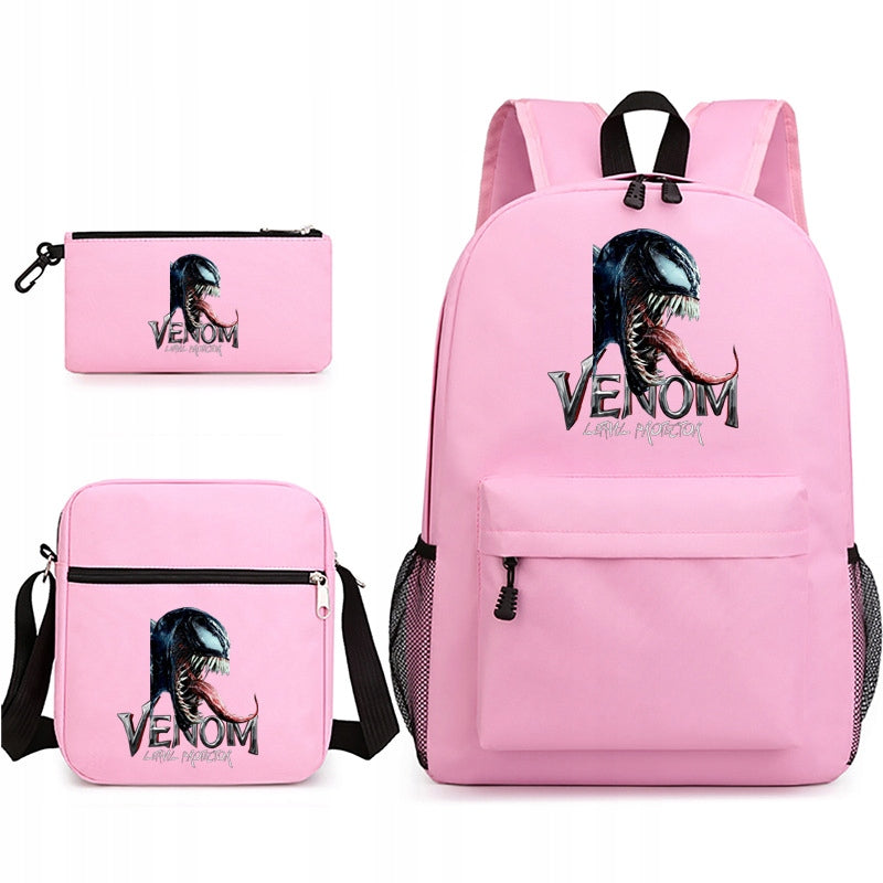 Venom SCHOOL SET BACKPACK BAG PENCIL CASE high quality Manufacturer code dfry56gfjyujfgtr