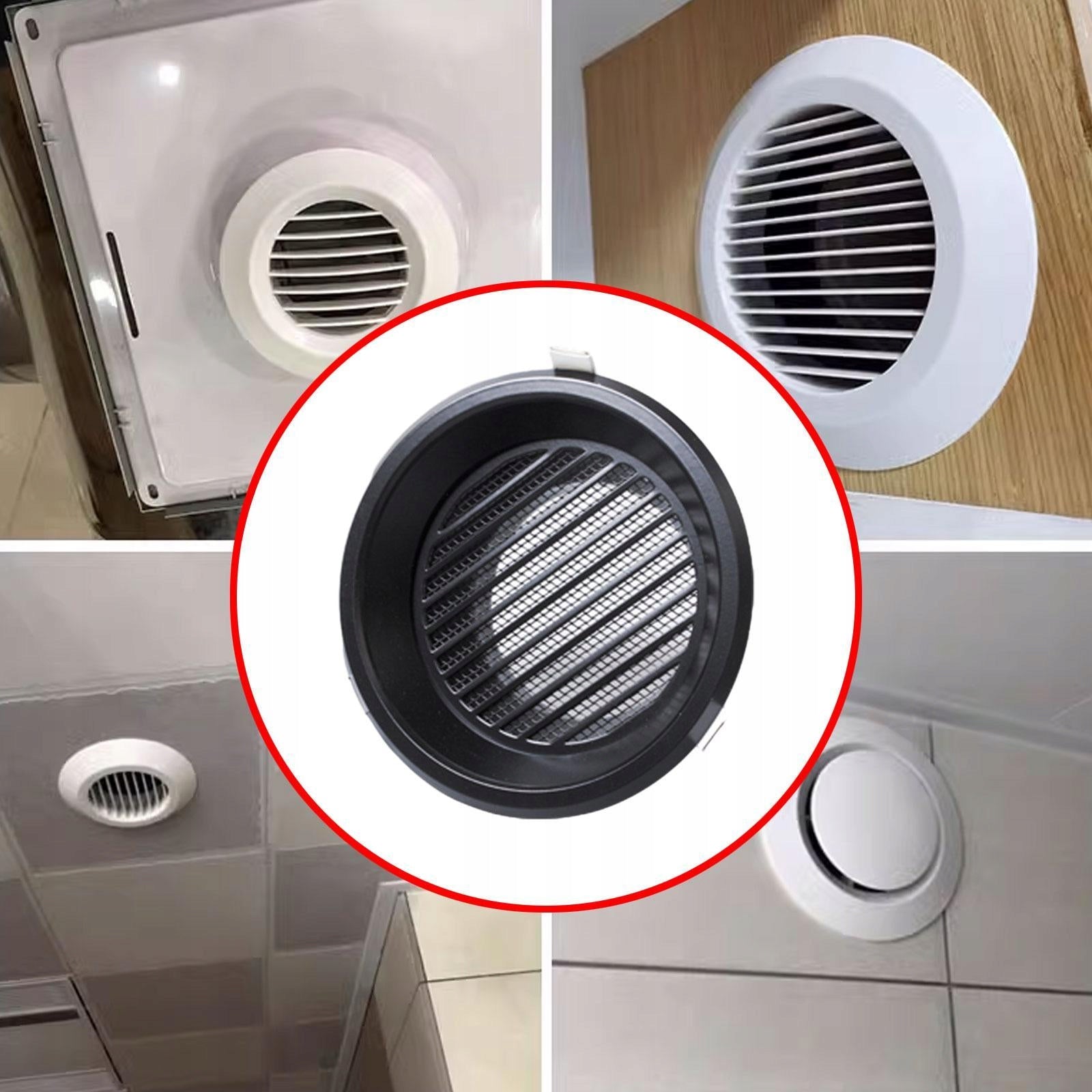 Vent Duct Cover Air Outlet ,Easy to Install, Vent Cap, Aluminum Alloy black Manufacturer code 15070106500