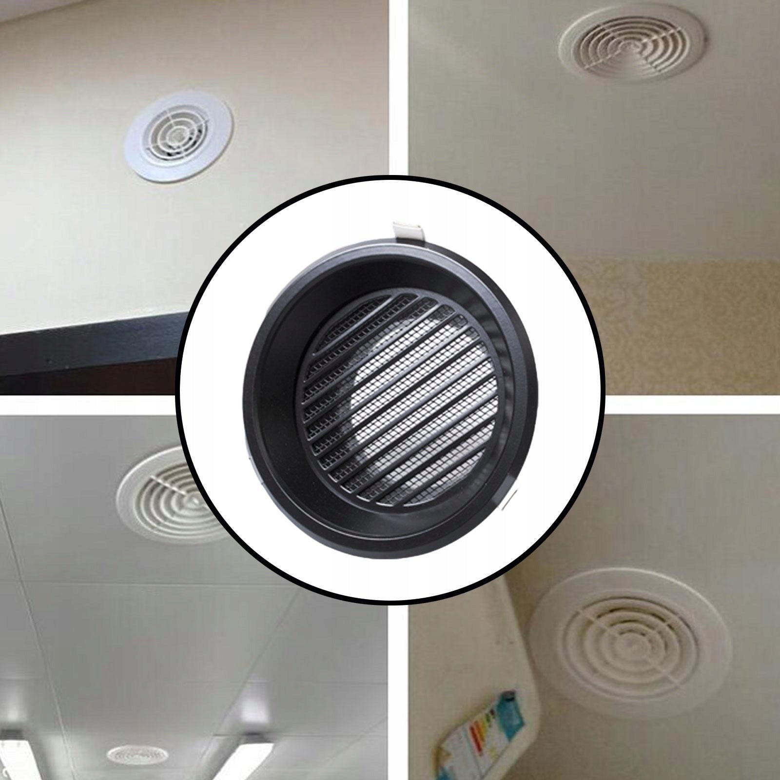 Vent Duct Cover Air Outlet ,Easy to Install, Vent Cap, Aluminum Alloy black Type air conditioner