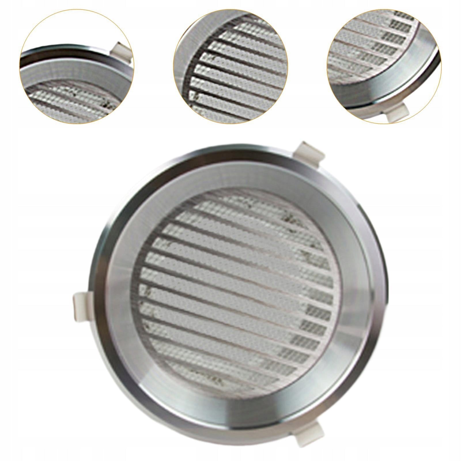 Vent Duct Cover Air Outlet ,Easy to Install, Vent Cap, Aluminum sliver Power 1 W