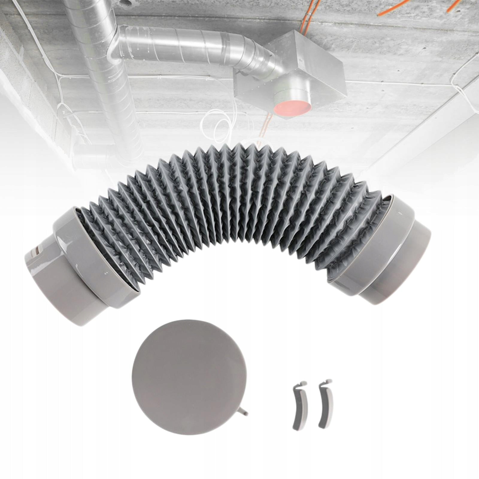 Vent Duct Hose Repair Diy Duct Pipe Interface Ventilation End 75 with Lid Notified body number 9999