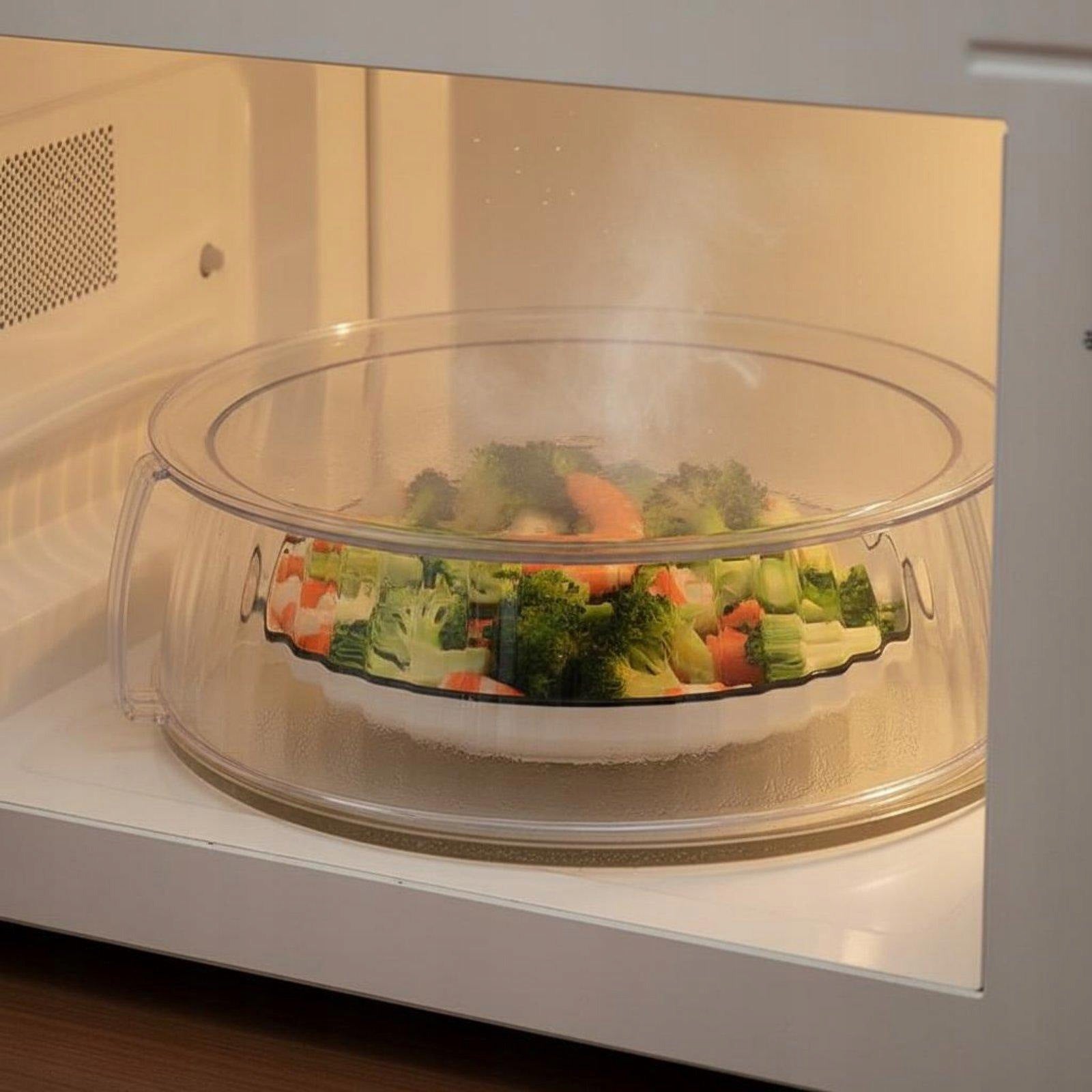 Vented Microwave Plate Cover Polycarbonate Food Splatter Guard Heat Brand no brand