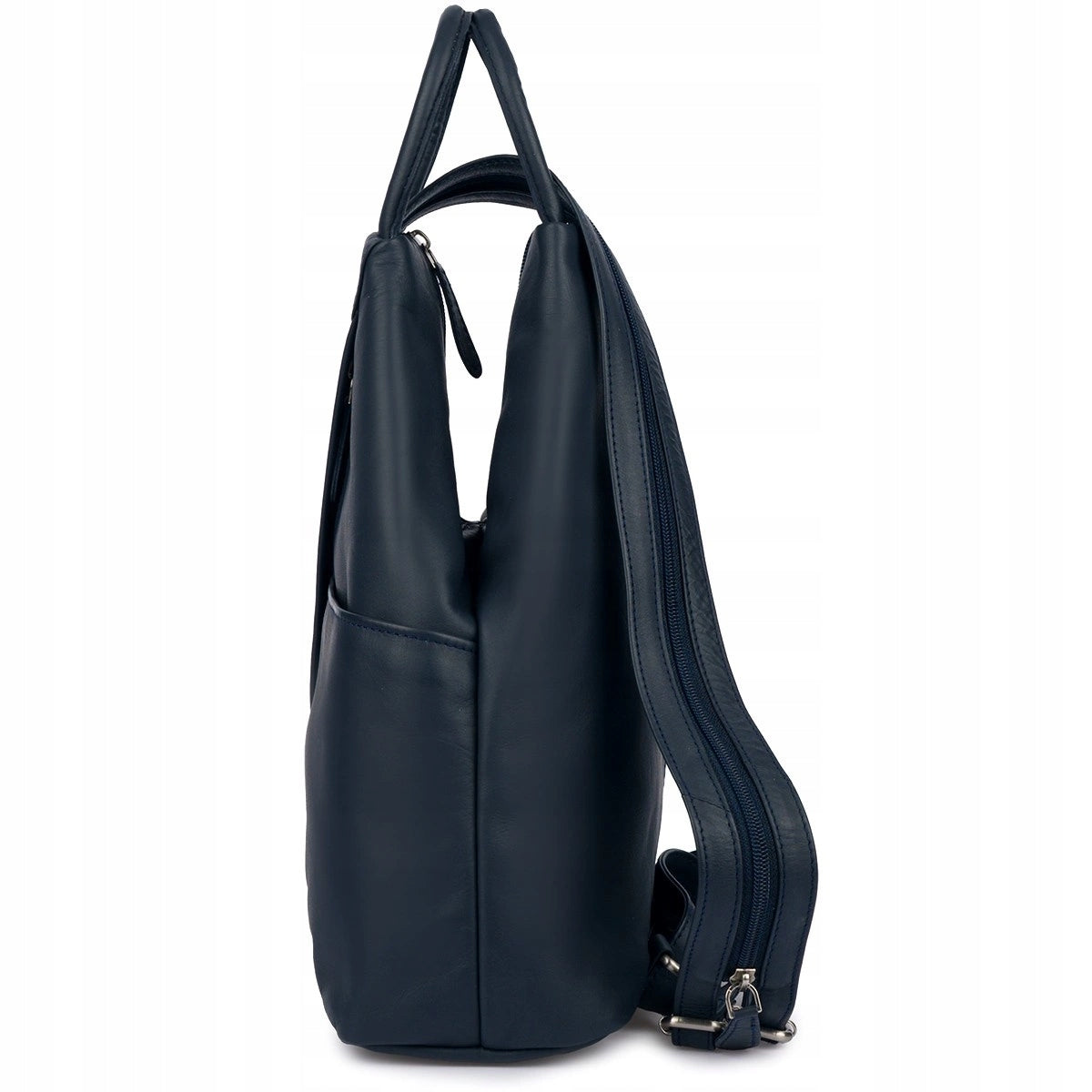 Vera Pelle women's city backpack genuine leather roomy 4 pockets Brand Beltimore