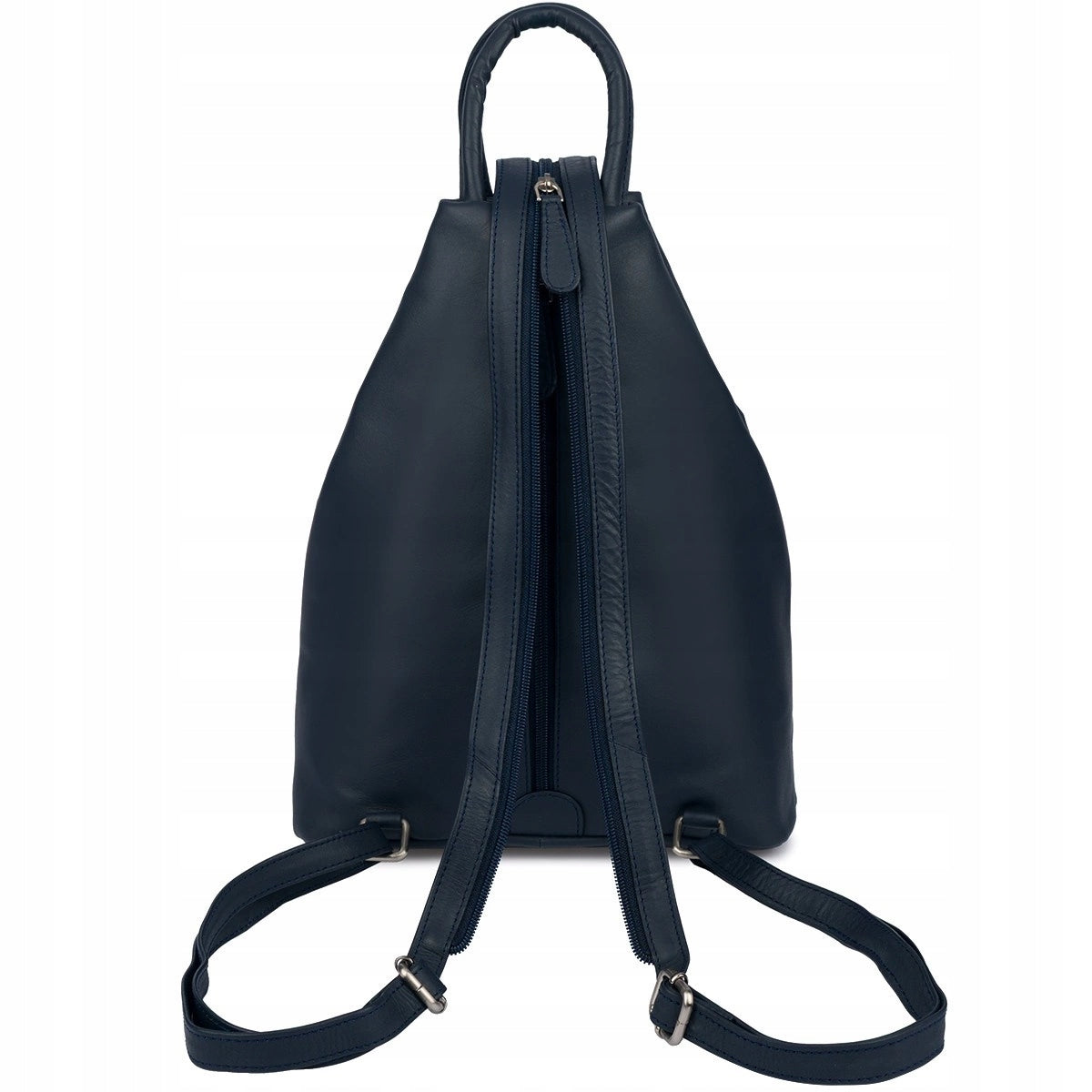 Vera Pelle women's city backpack genuine leather roomy 4 pockets Kind city