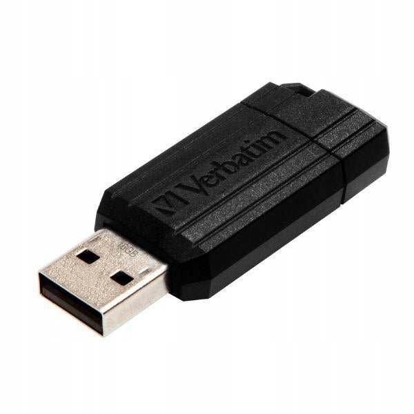 Verbatim 16GB USB 2.0 Retractable Portable Memory Black Manufacturer code 49063
