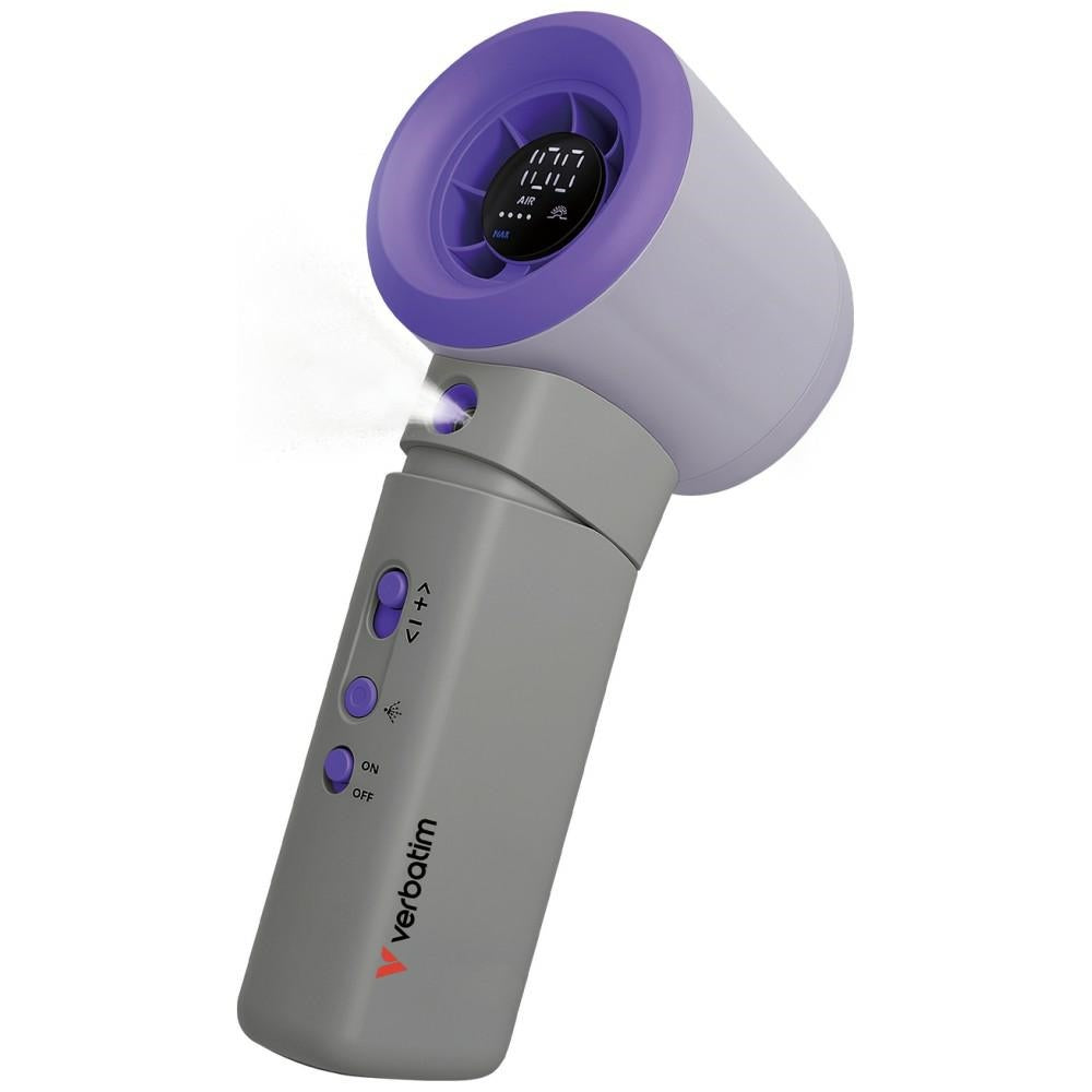 Verbatim Breeze Handheld Mist Windmill Powerful Large Battery Portable