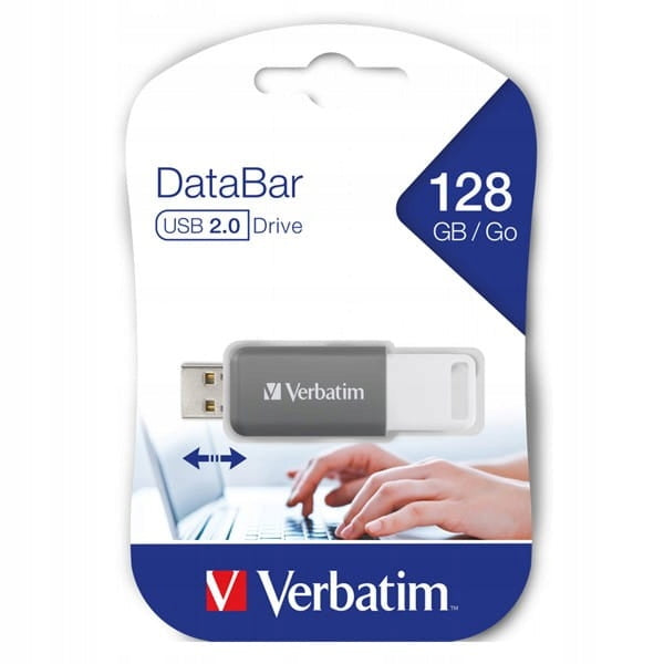 Verbatim DataBar flash disk USB 2.0 128GB grey