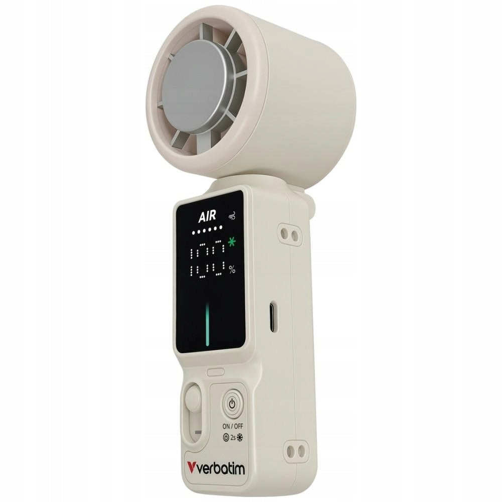 Verbatim Handheld Windmill Lowers Temperature Foldable Powerful Large Battery