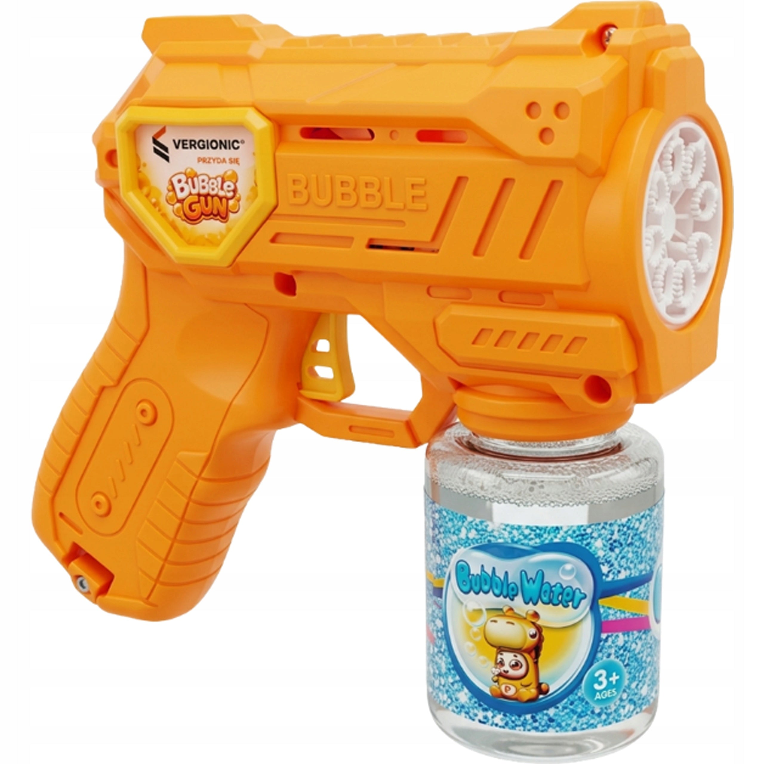 Vergionic soap bubble gun liquid 70 ml toy for children Kind set