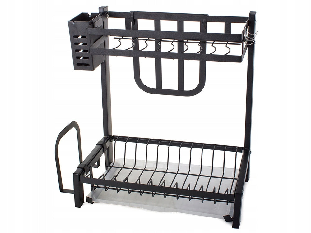 Verk 07127 Kuchyňský organizér s odkapávací miskou černý Packaging status original