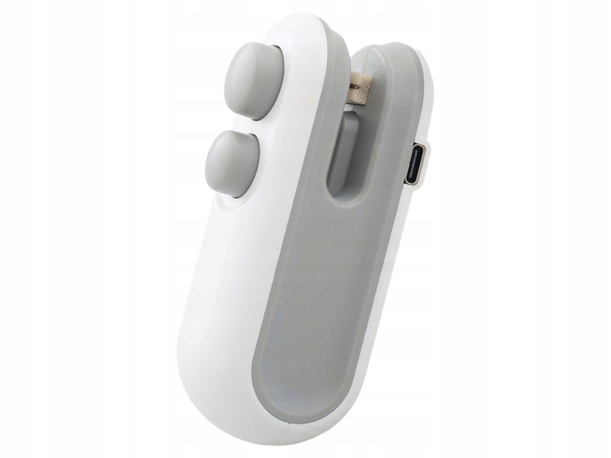 Verk 24545 Ruční mini svářečka na fólie s magnetem, USB, 2 v 1, bílá