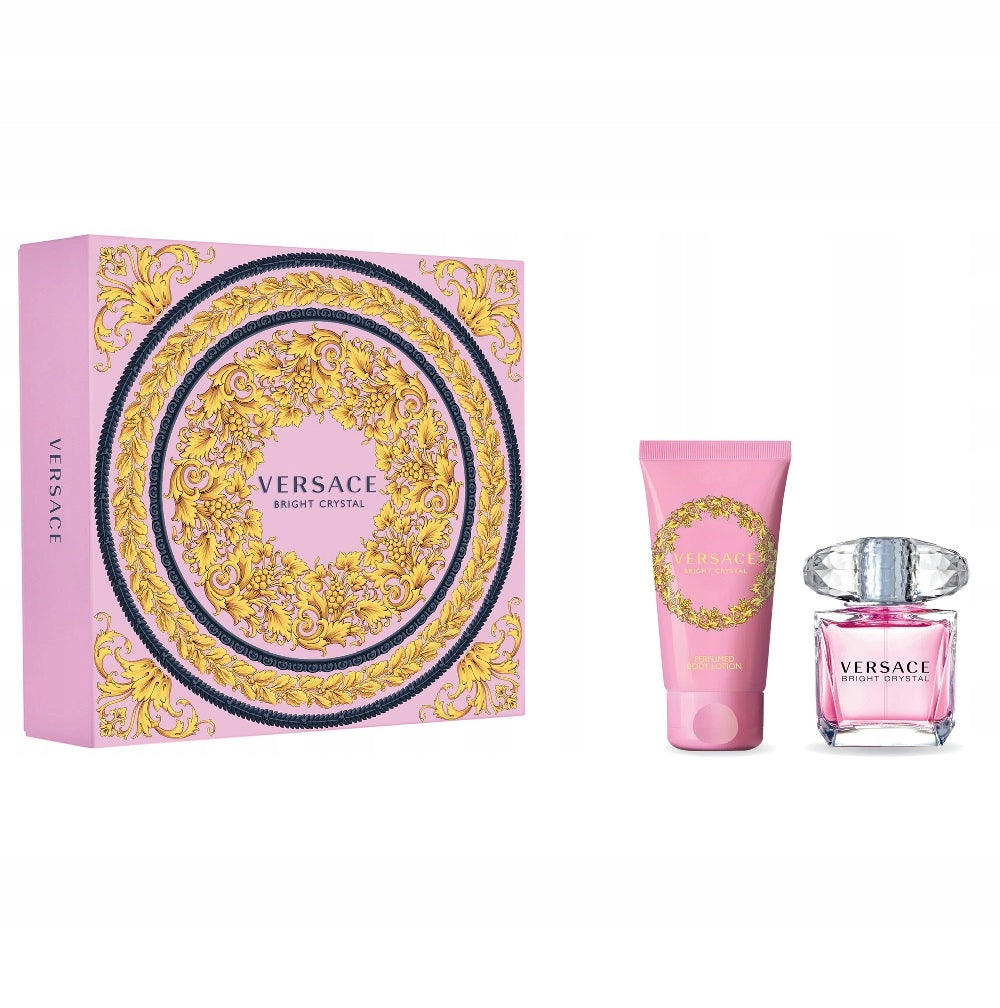 Versace Bright Crystal 30ml EDT Eau De Toilette 30ml + 50ml Balsam Set