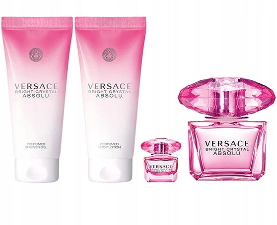 Versace Bright Crystal Absolu EDP 90+5 ml + Balm 100ml + Gel 100ml Brand Versace