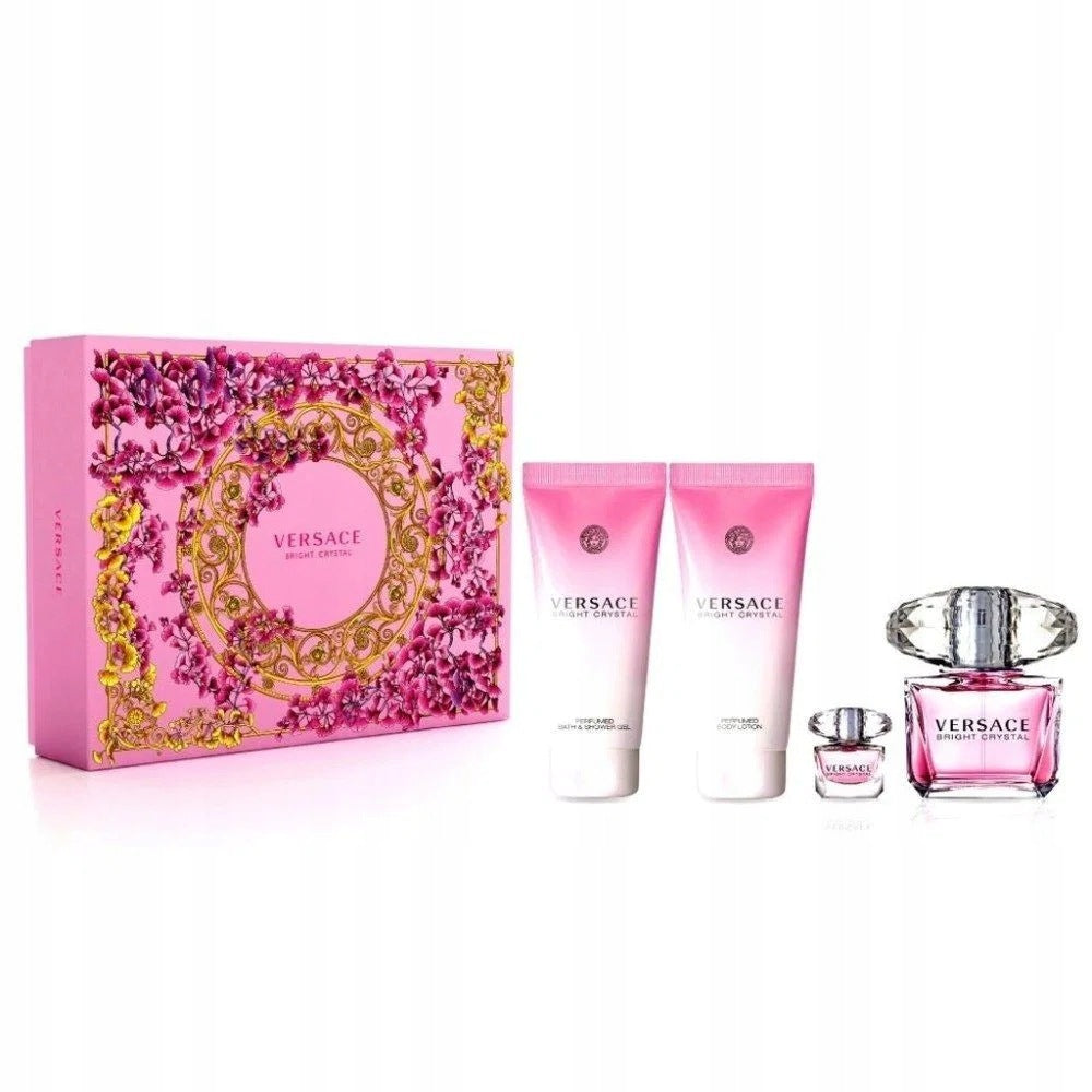 Versace Bright Crystal set 90 ml + body lotion + shower gel + miniature