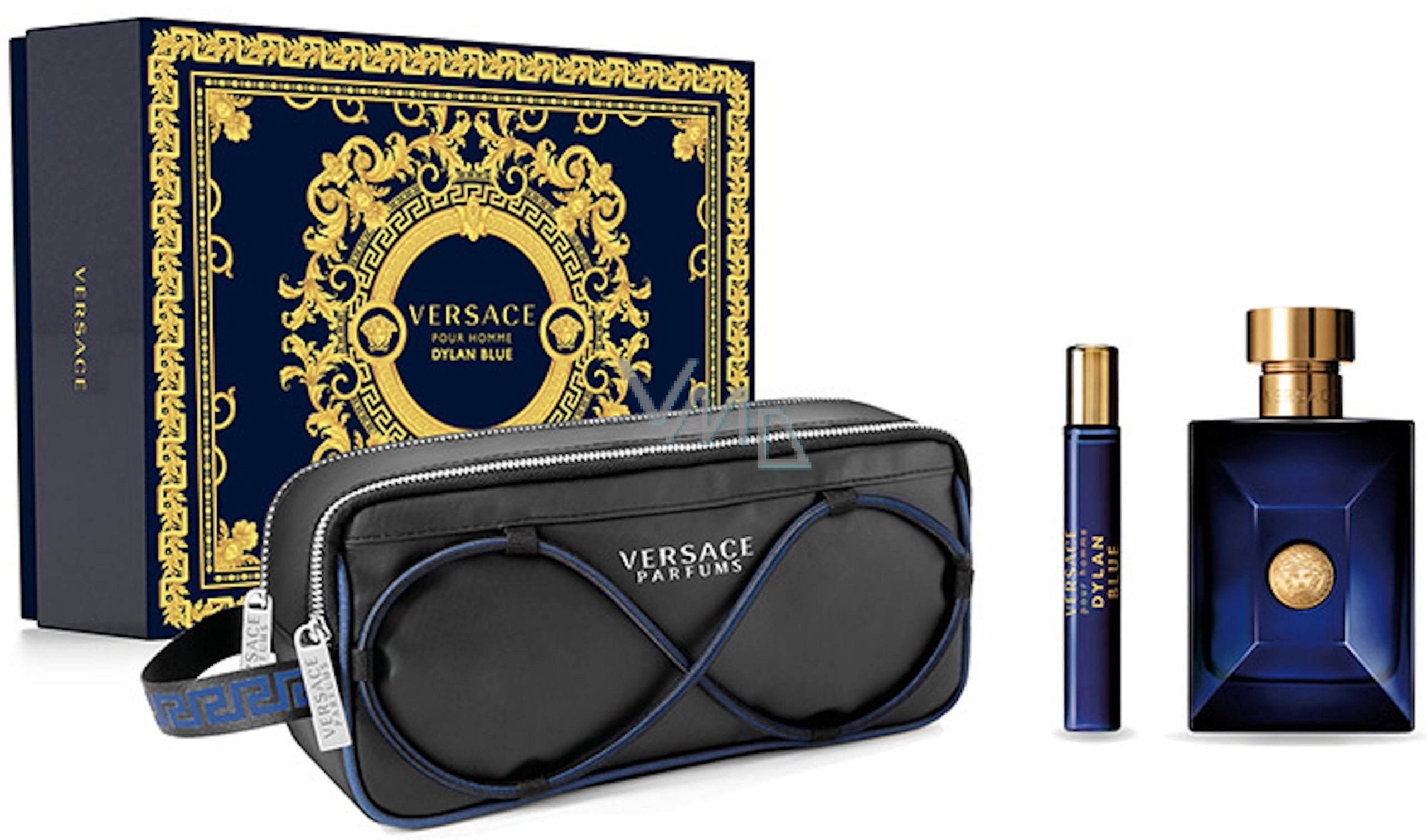Versace Dylan Blue Eau De Toilette Spray 100ml Set 3 Artikel