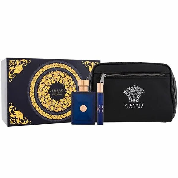 Versace Dylan Blue Eau de Toilette 100ml + Mini 10ml + Tasche Line Pour Homme Dylan Blue