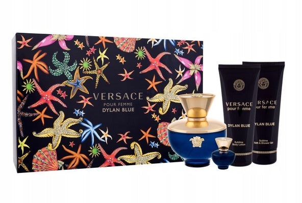 Versace Dylan Blue Pour Femme EDP 100ml + 5ml + gel 100ml + lotion 100 Packaging status original