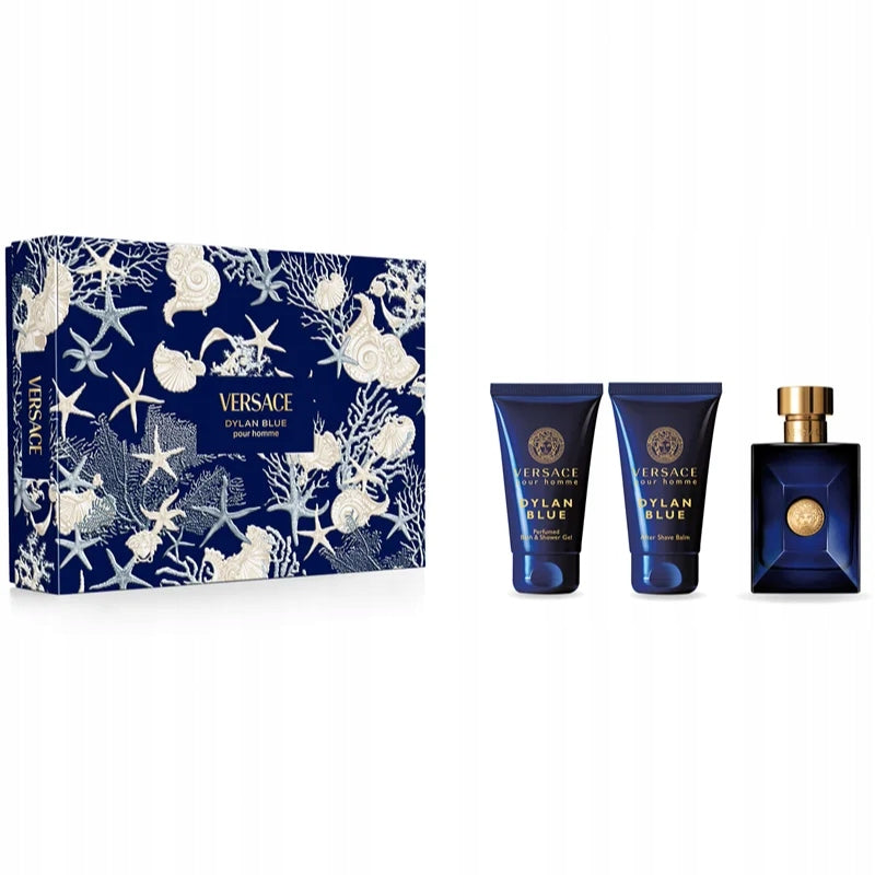 Versace Dylan Blue Pour Homme EDT 50 ml +balzam+sprchový gél darčeková sada