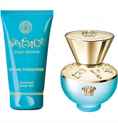 Versace Dylan Turquoise EDT 30 ml + gel 50 ml Set for women Packaging status original