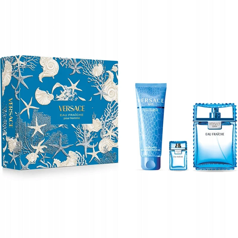 Versace Eau Fraiche 100+5ml Eau De Toilette + Shower Gel Men's Set