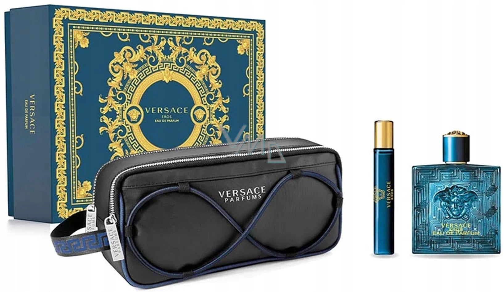 Versace Eros Eau de Parfum 100 ml + 10 ml + cosmetic bag