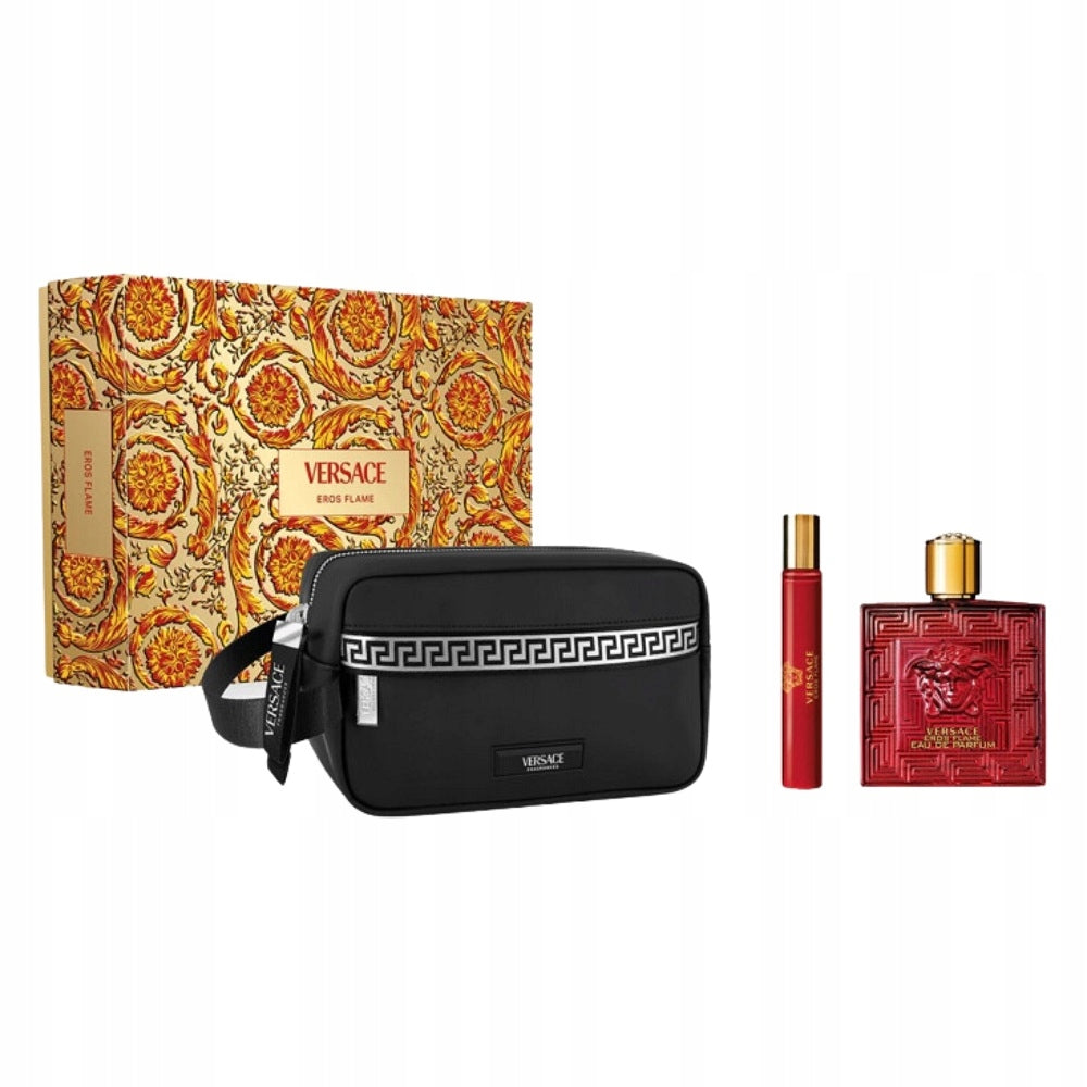 Versace Eros Flame Set EDP 100 ml + 10 ml + cosmetic bag