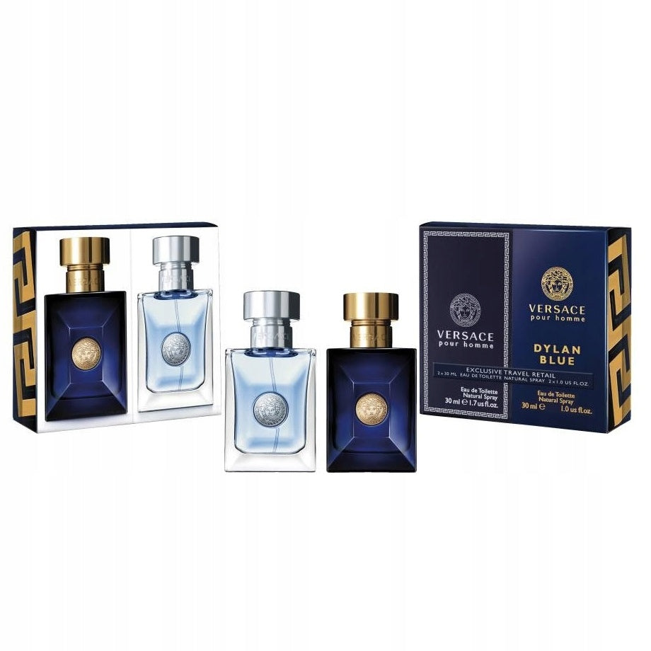Versace Homme Gift Set 30ml Pour Homme EDT + 30ml Dylan Blue EDT