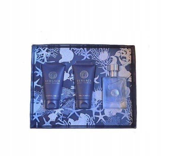 Versace pour homme set: eau de toilette 50ml + aftershave lotion 50ml + s