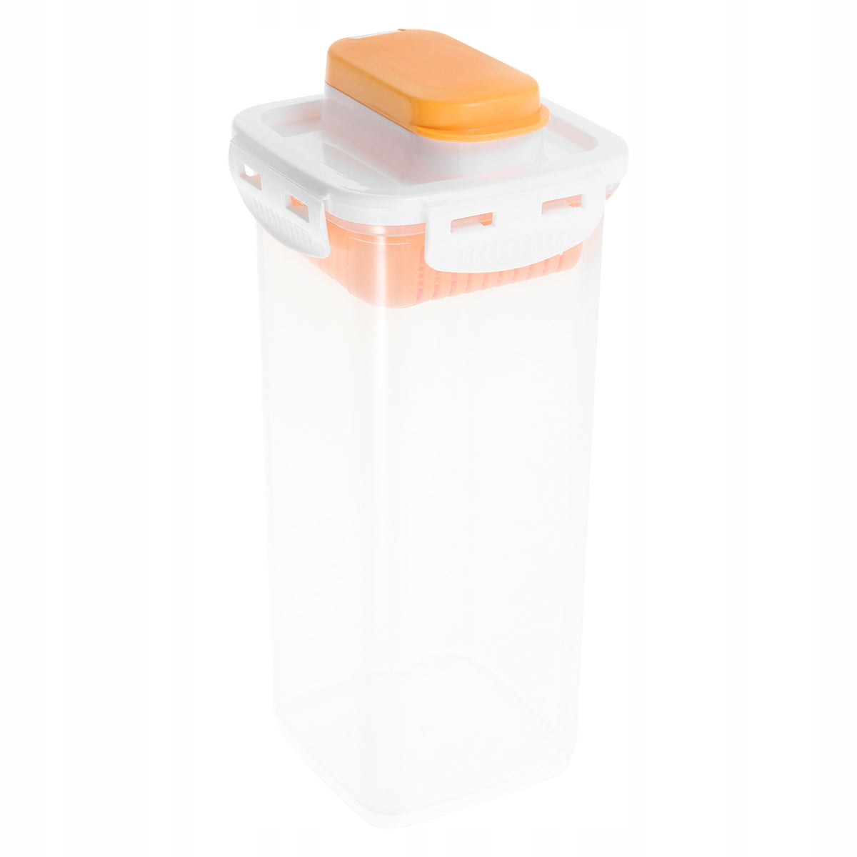 Versatile White Dog Treat Container with Seal Lid