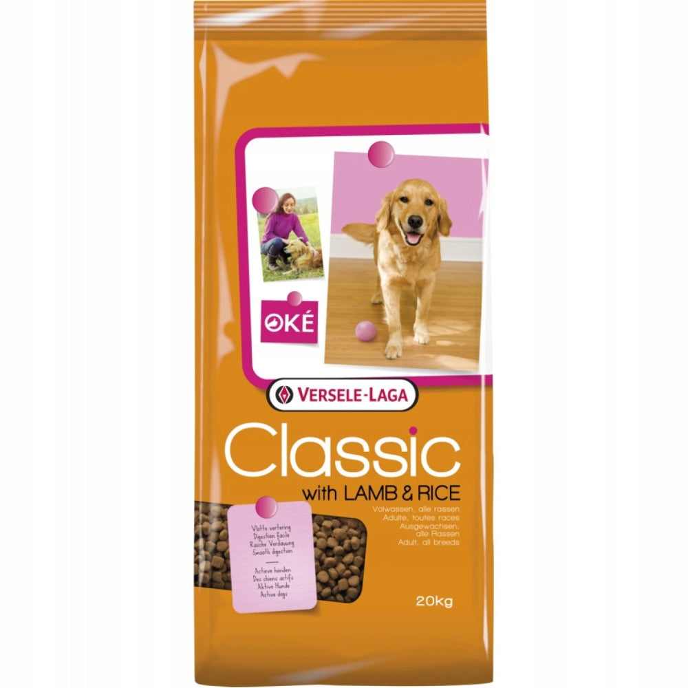 Versele Laga Classic Dog Lamb & Rice Dry Dog Food 20kg