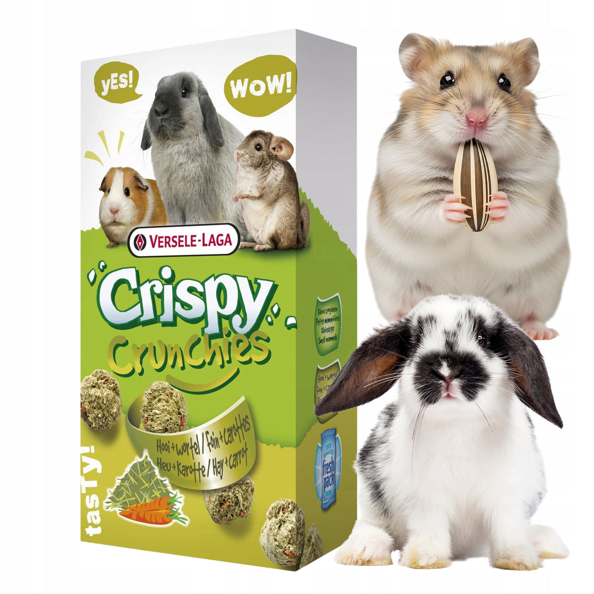 Versele Laga Crispy Hay and Carrot Treat for Rodent Rabbits 75g