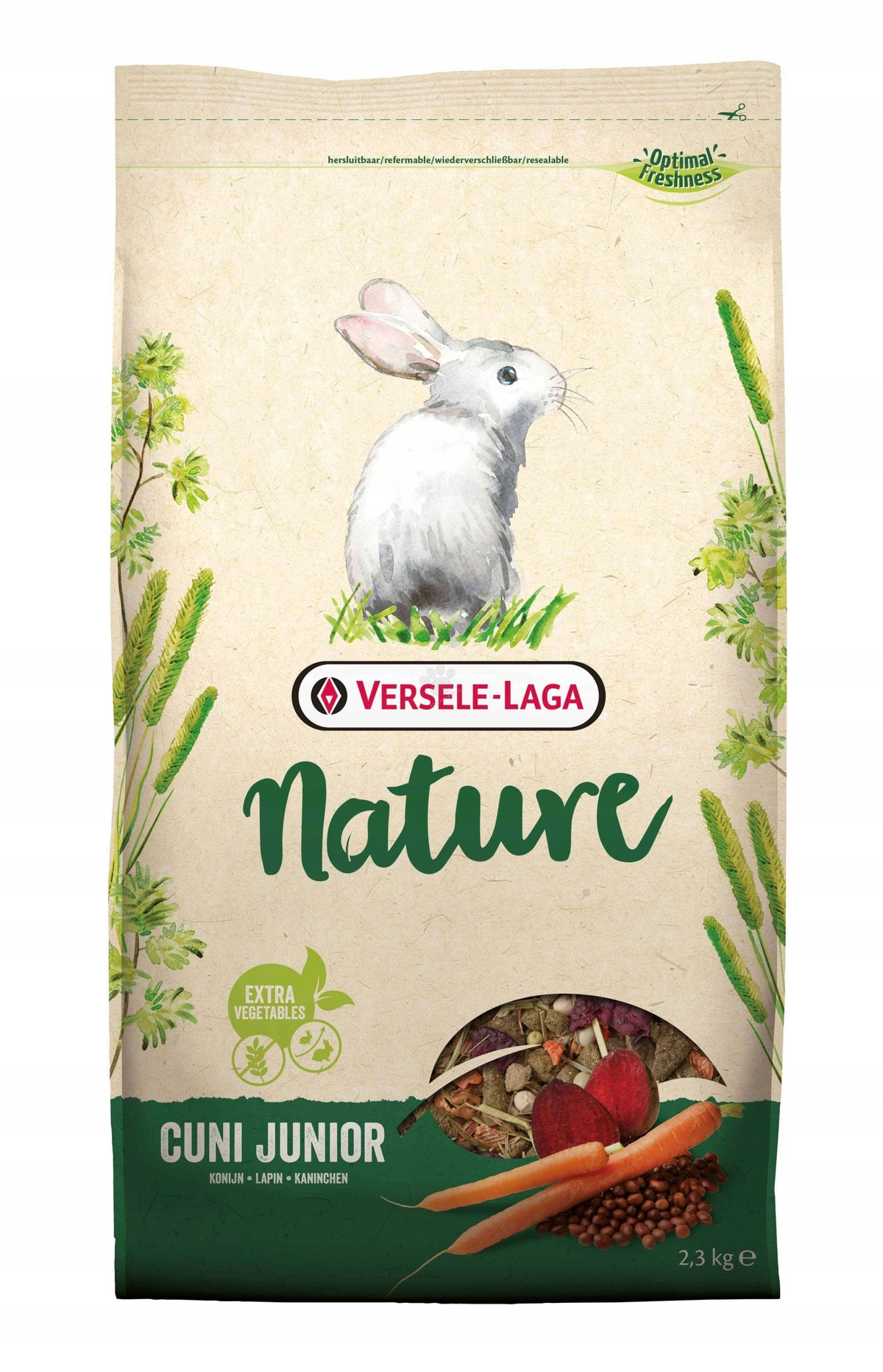 Versele Laga Cuni Junior Nature 2,3 kg Food Rabbit ORIGINAL PACKAGING