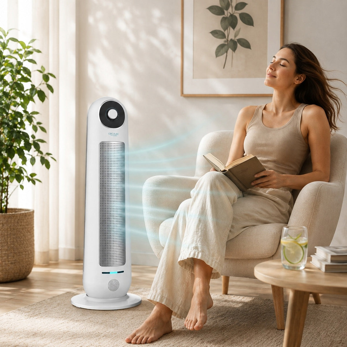 Vertical Fan Ceramic Heater CECOTEC READYWARM 10000 TOP 2200W Manufacturer code 8435484053136