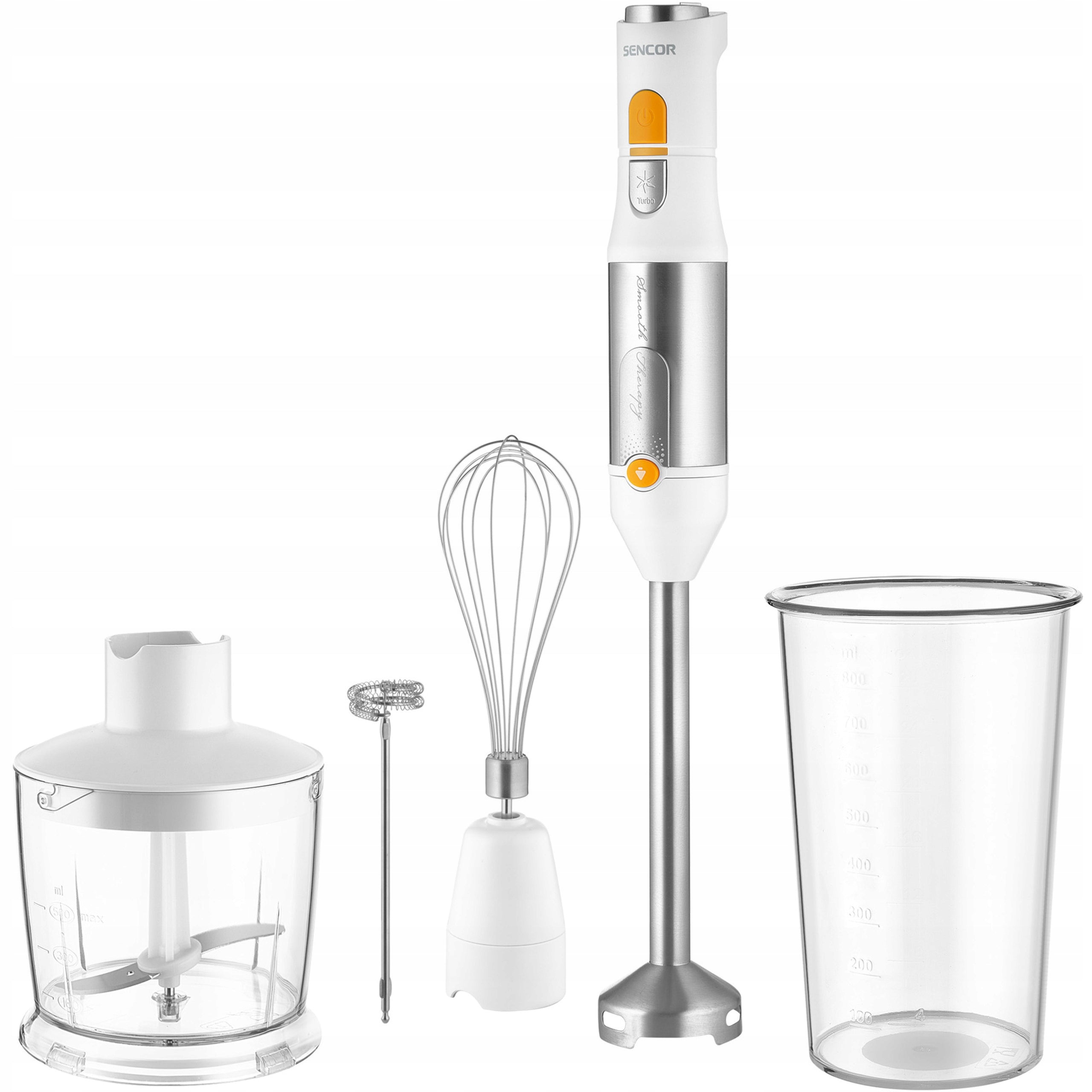 Vertical Hand Blender Sencor SHB 6301WH 5w1 1200W STAINLESS STEEL White