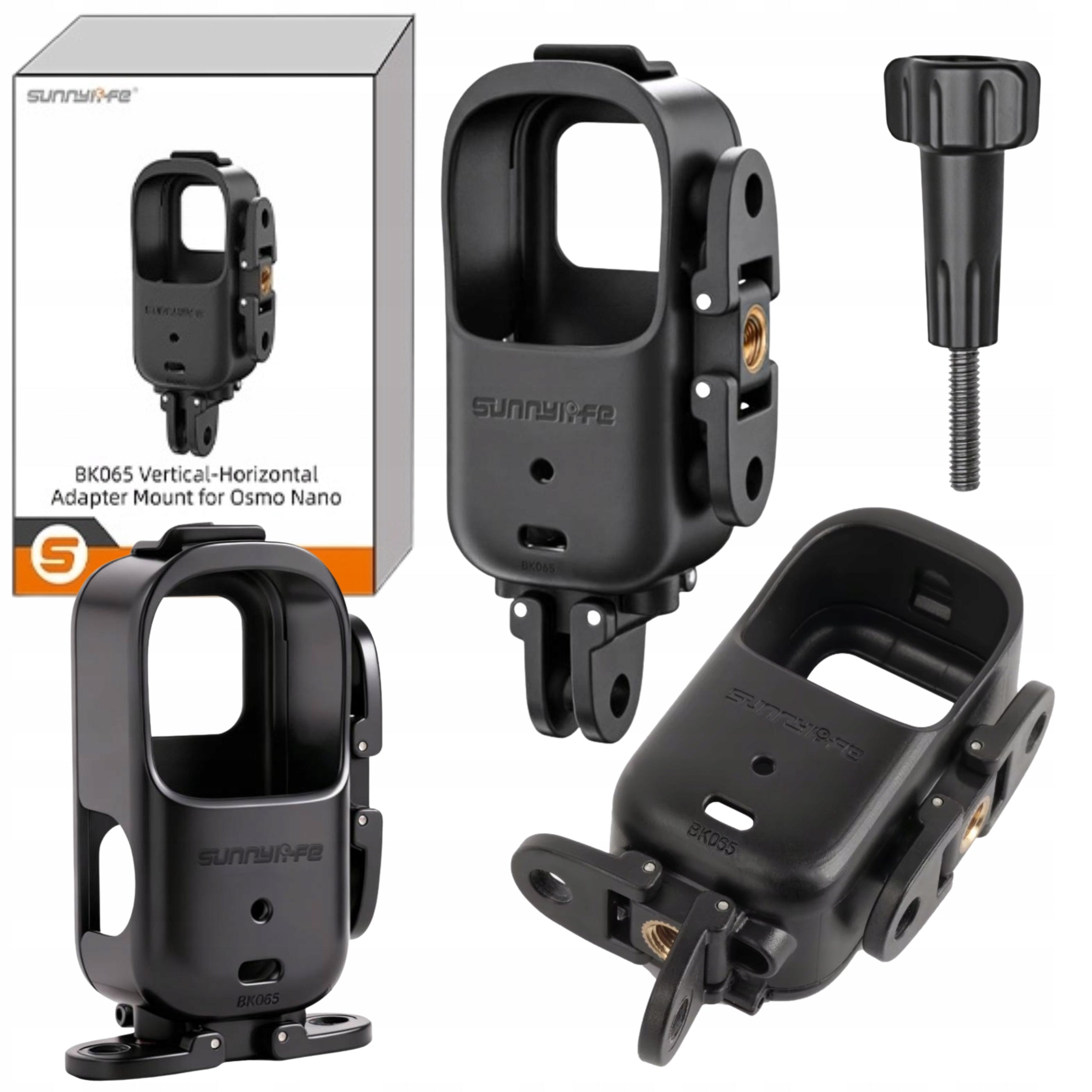 Vertical-Level Mounting Adapter Protective Frame For DJI OSMO Nano 1/4"