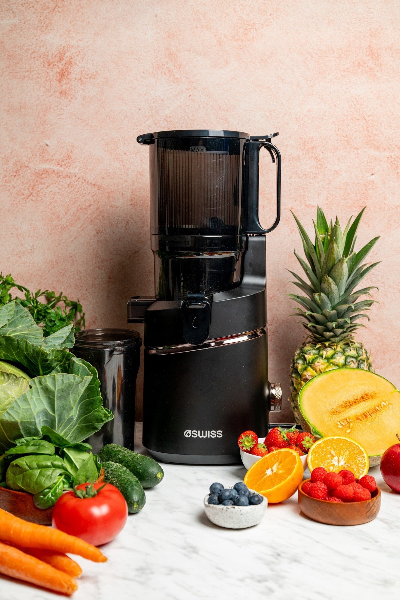 Vertical Slow Juicer 4Swiss WB025 For Citrus Fruit Vegetables Manufacturer code 5906496181436