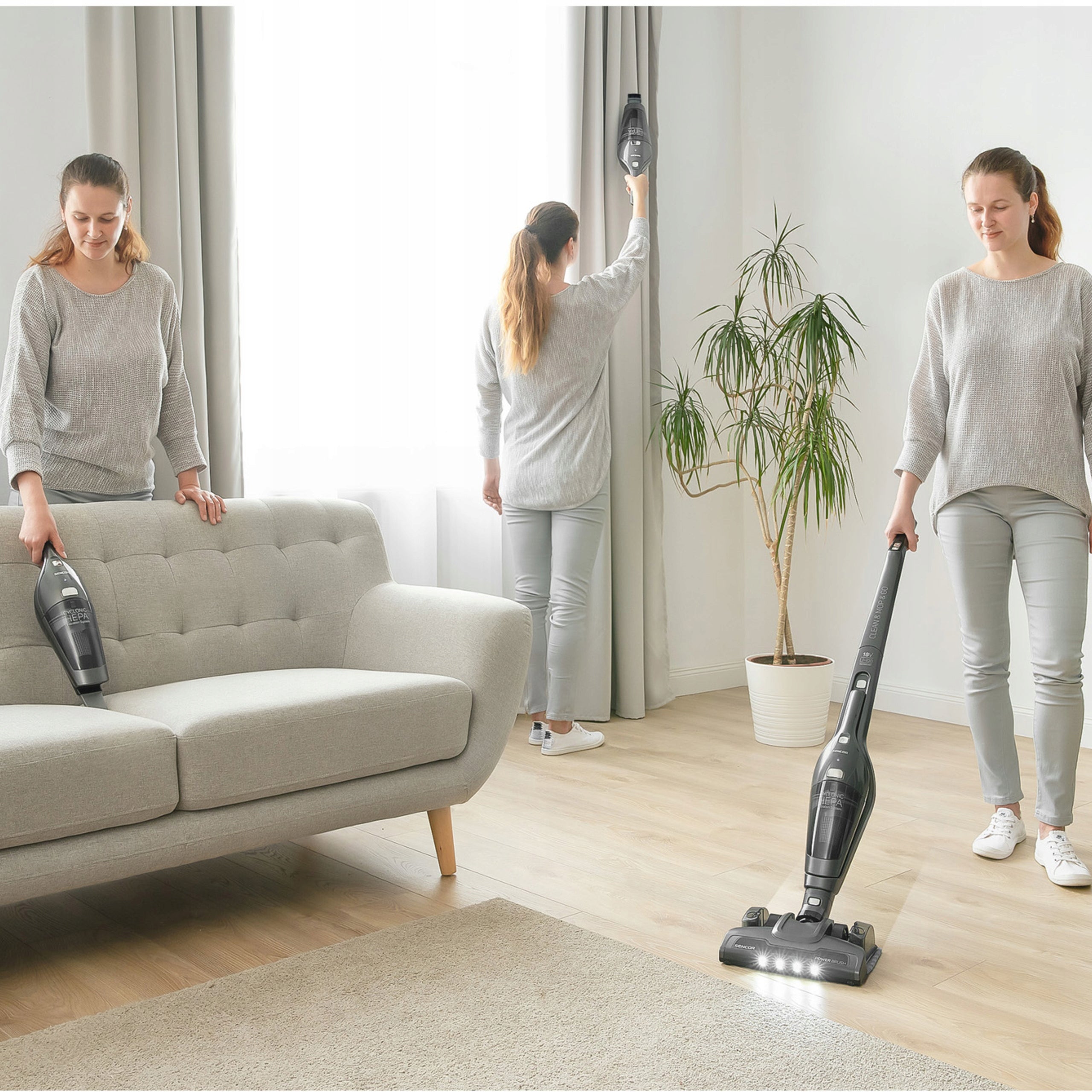 Vertical Vacuum Cleaner Sencor SVC 8668AT 3in1 POWERFUL 2200mAh HEPA MOP FUNCTION Manufacturer code 41018171