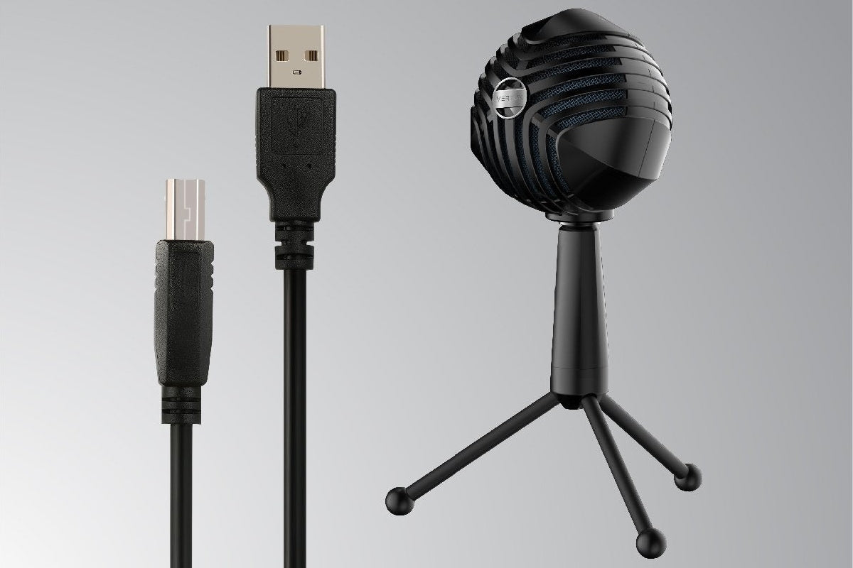 Vertux Sphere 360° Cardioid Microphone Recording VOIP Gaming Podcasts Packaging status original