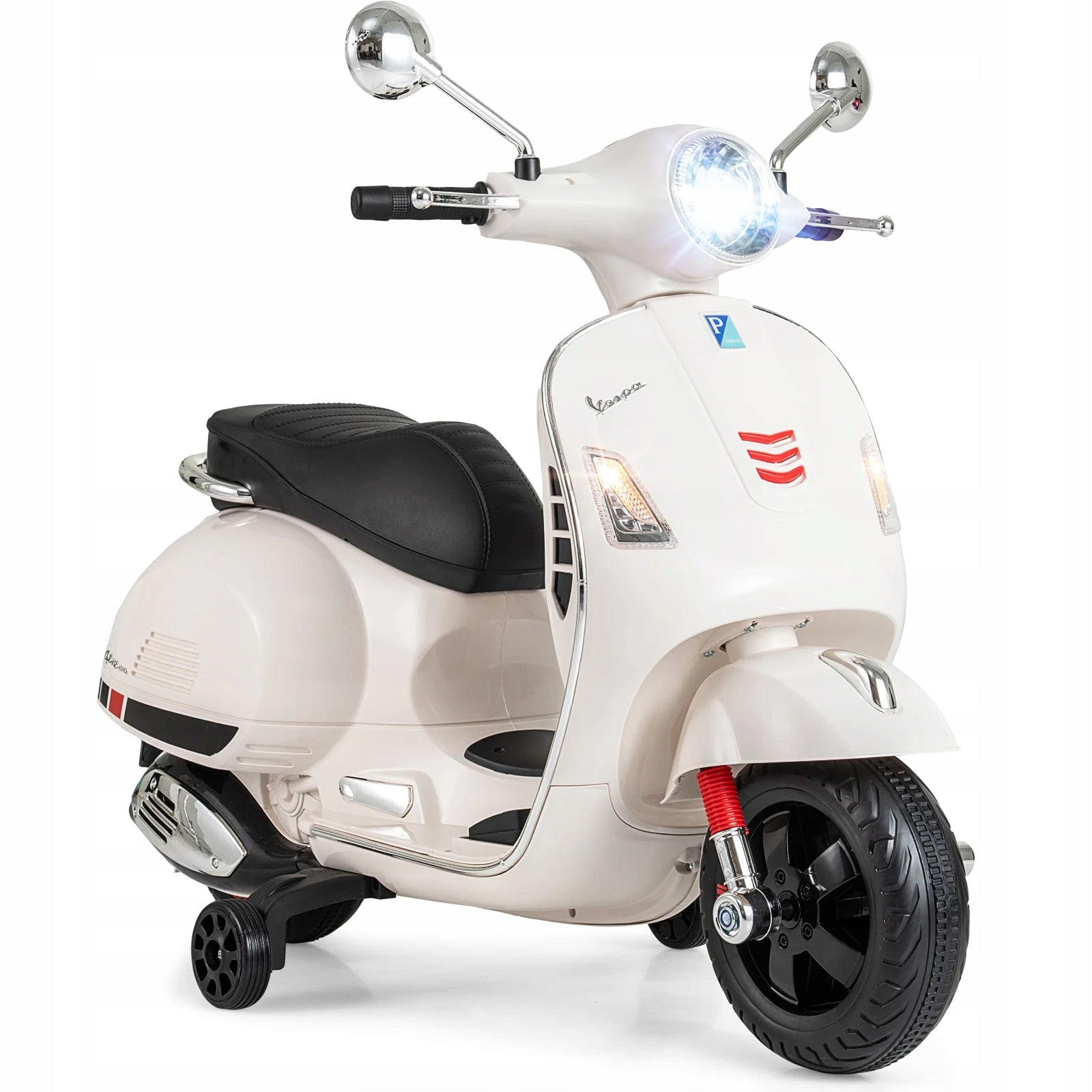 Vespa Electric Motor Scooter for Kids Battery License White