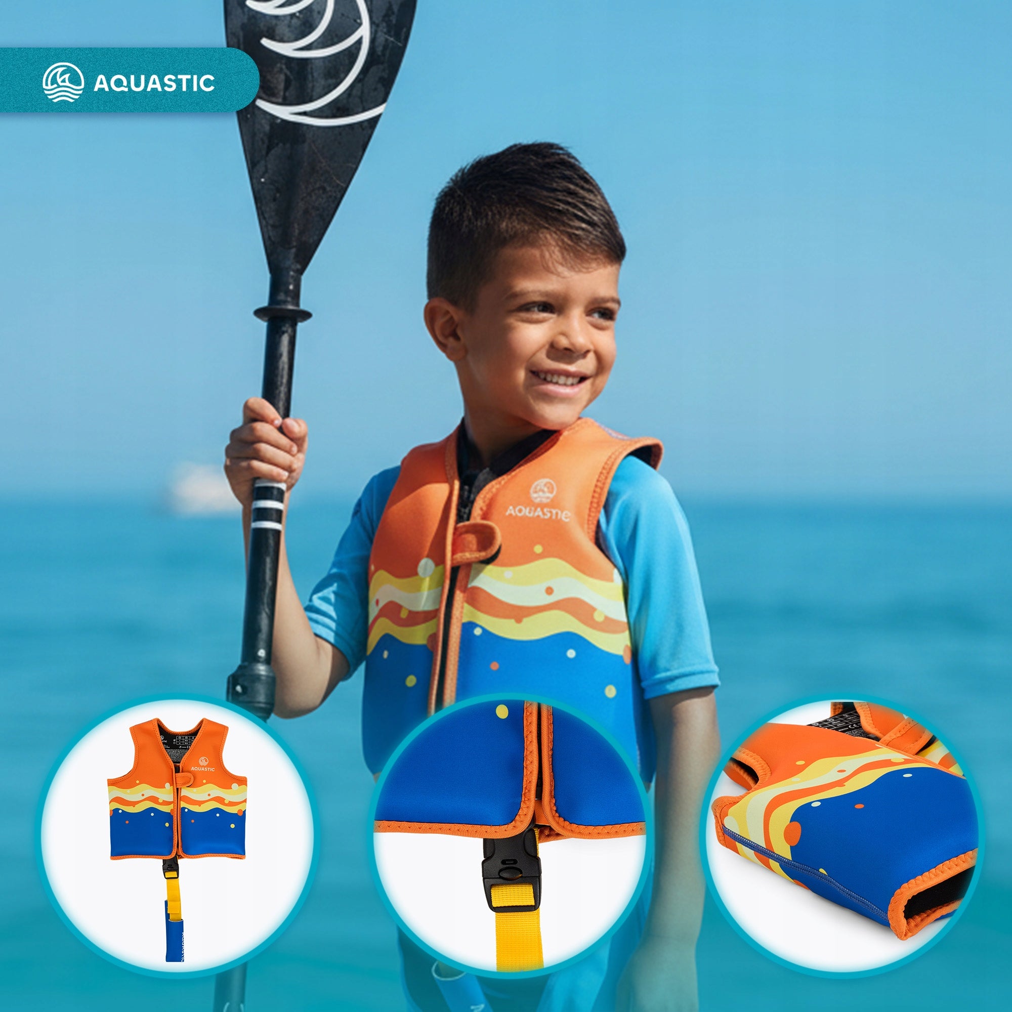 Vest Aquastic Junior r. M M (19-30 kg) Model Junior