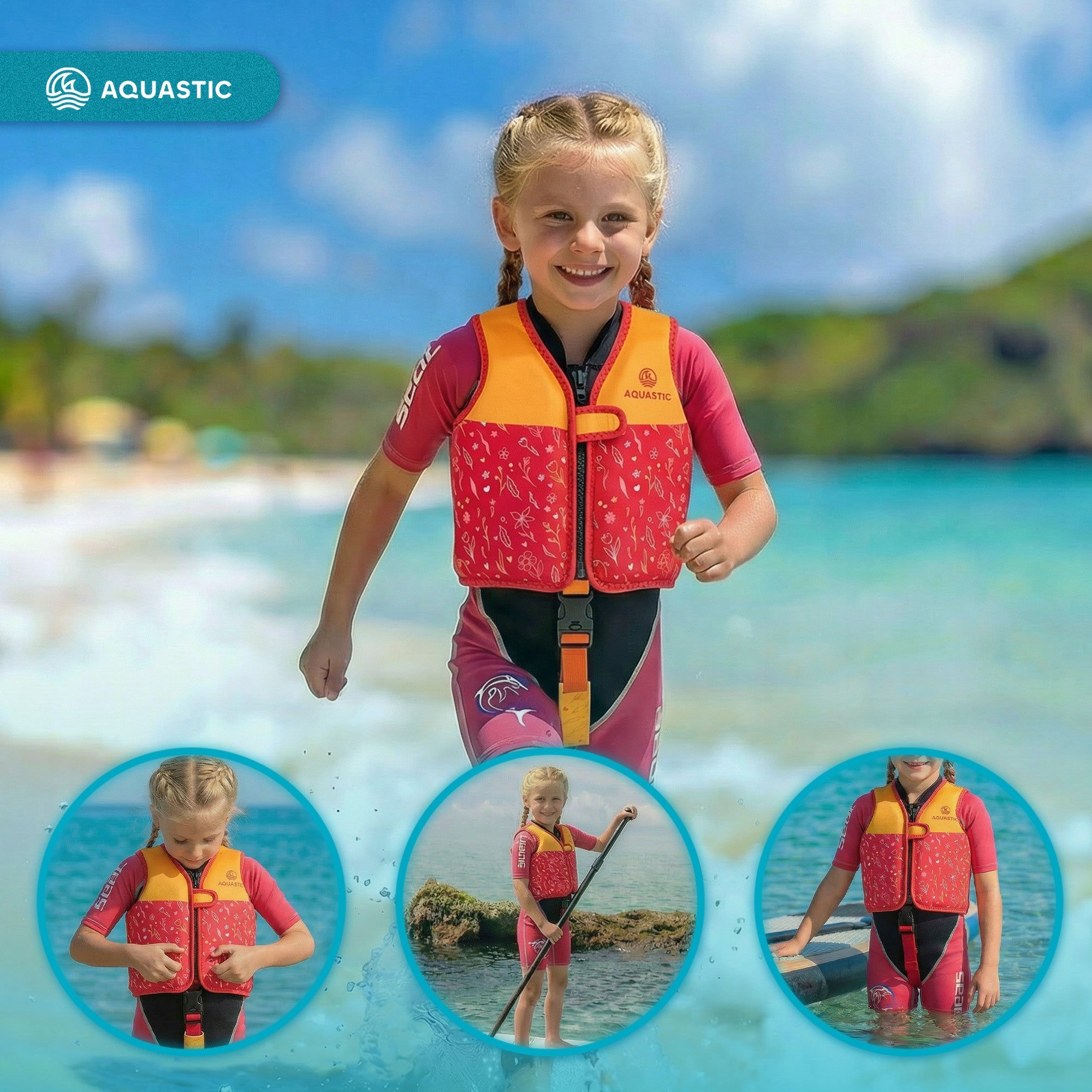 Vest Aquastic Junior r. S up to 19 kg Size S