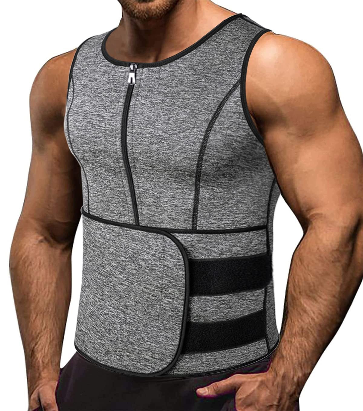 Vest Belt 2in1 Men's Neoprene L | Strong Sauna on Belly Slimming