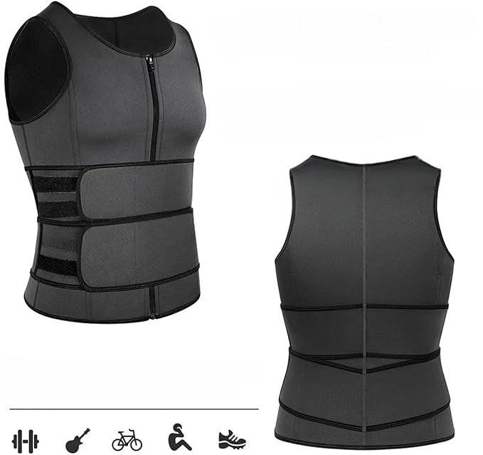 Vest Belt 2in1 Men's Neoprene M | Strong Sauna on Belly Slimming Packaging status original