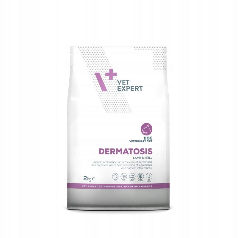 VetExpert Dog Dermatosis Lamb & Krill 2 kg - Food for Skin Conditions Manufacturer code DSDERLK2