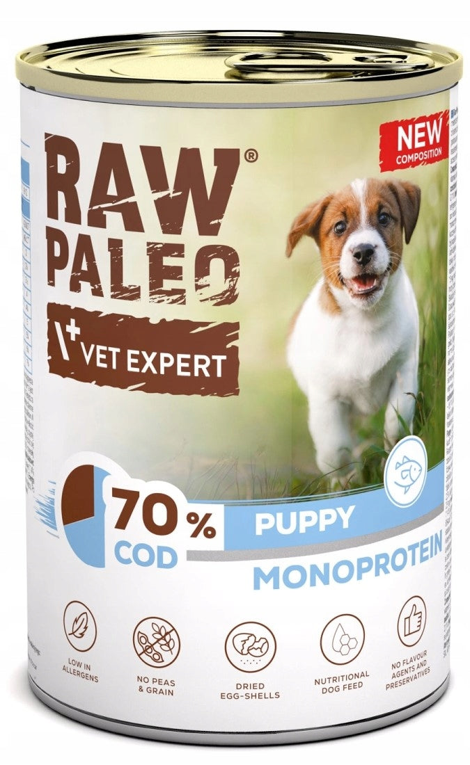 VetExpert Raw Paleo Dog Puppy Cod 400g