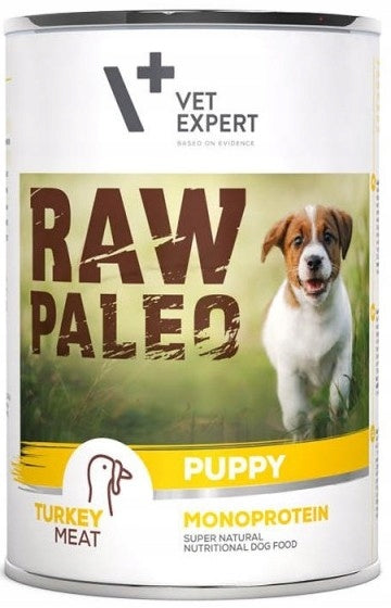 VetExpert Raw Paleo PUPPY Turkey Can 400g