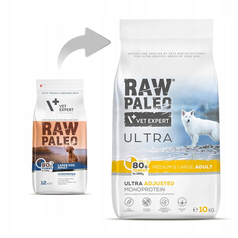 VetExpert Raw Paleo Ultra Medium Large Adult 10kg Manufacturer code 5902414211001