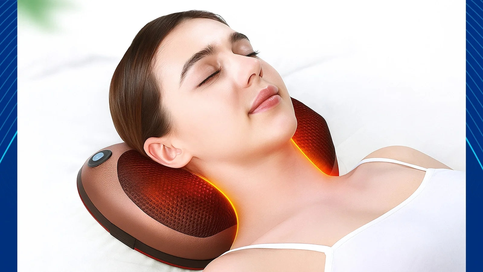 Vezo massage pillow shiatsu neck heating 8 points Medical device no