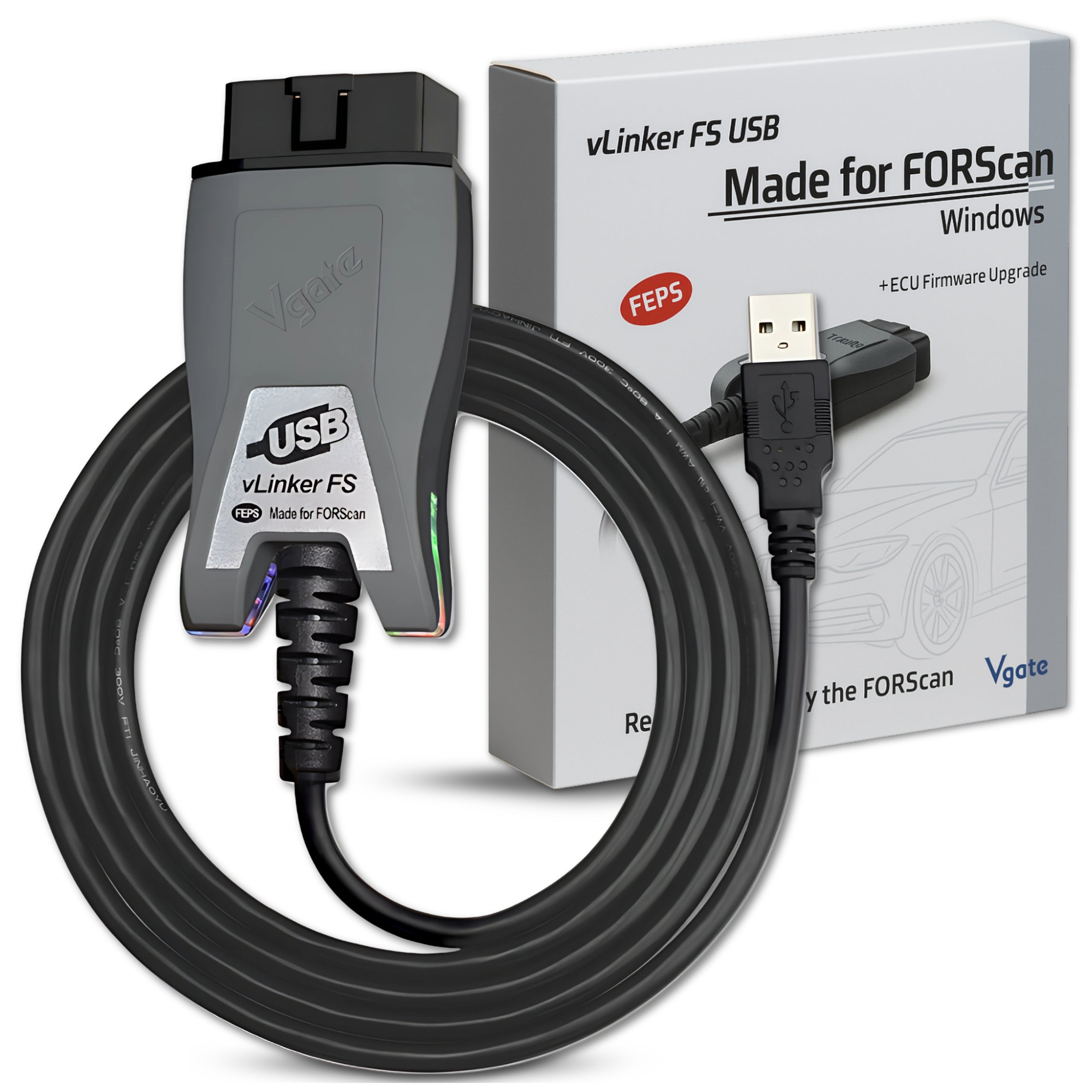 Vgate vLinker FS USB ForScan Ford FEPS MS CAN