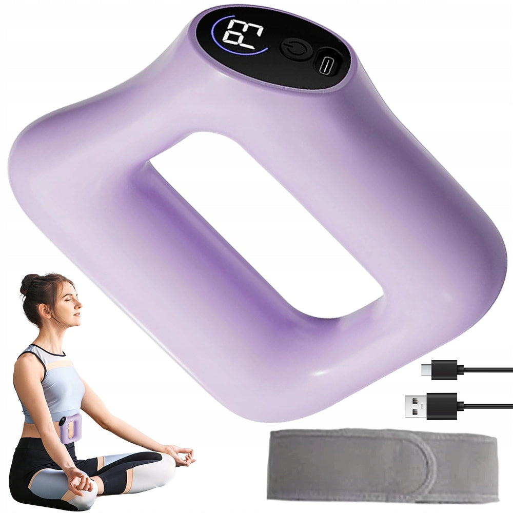 Vibrating Abdominal Belt 5 INTENSITIES 3 PROGRAMS Heat Massage 1200mAh